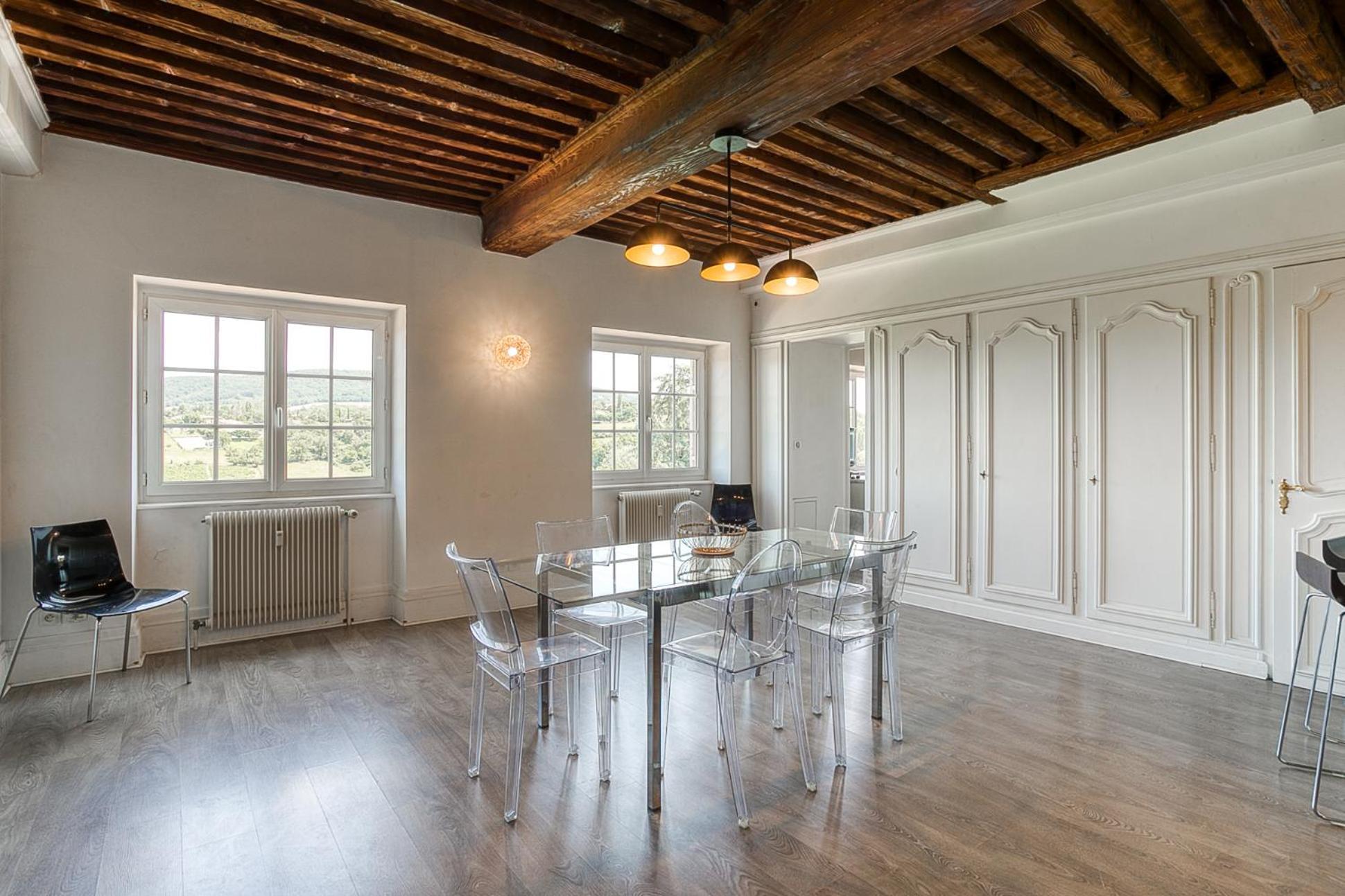 Sejourner Au Chateau De La Roue Grand Appartement Lissieu Esterno foto