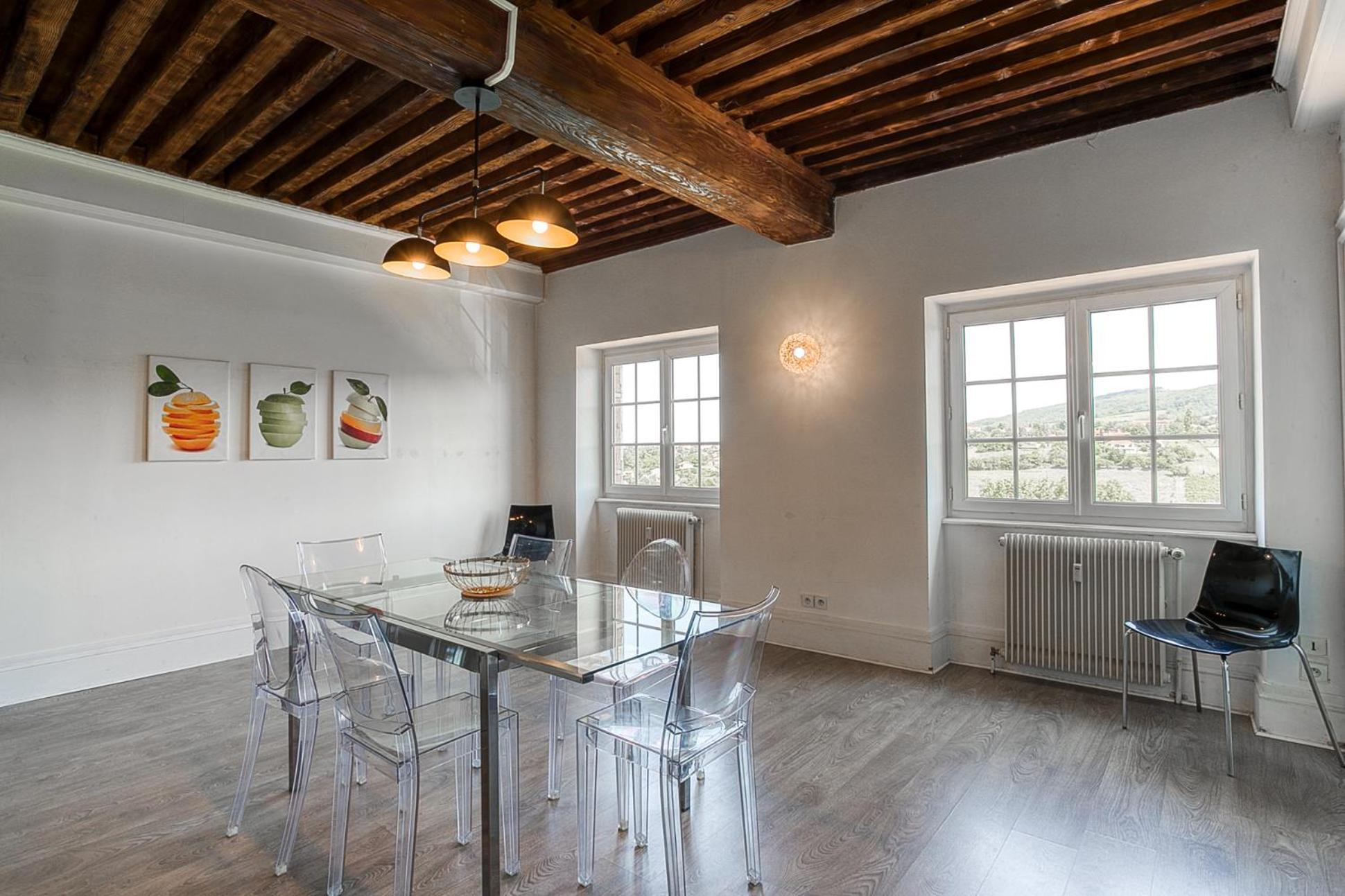 Sejourner Au Chateau De La Roue Grand Appartement Lissieu Esterno foto