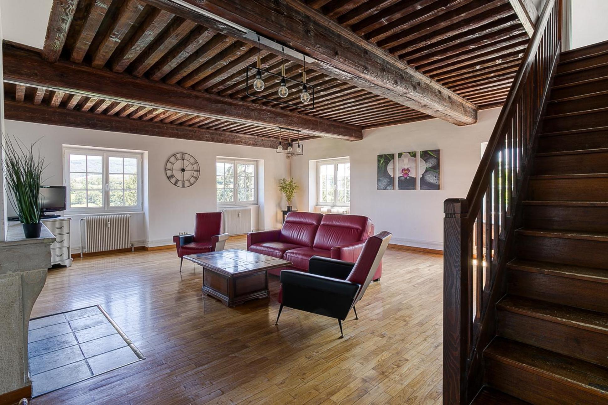 Sejourner Au Chateau De La Roue Grand Appartement Lissieu Esterno foto
